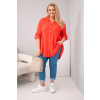 Dámská košile Plus Size 65622 (Velikost UNI, Barva Zelená)