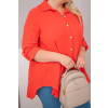 Dámská košile Plus Size 65622 (Velikost UNI, Barva Zelená)