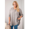 Dámská košile Plus Size 65622 (Velikost UNI, Barva Zelená)