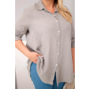 Dámská košile Plus Size 65622 (Velikost UNI, Barva Zelená)