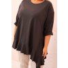 Dámské tričko Plus Size ART25196 (Velikost UNI, Barva Černá)