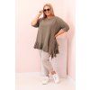 Dámské tričko Plus Size ART25196 (Velikost UNI, Barva Černá)