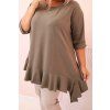 Dámské tričko Plus Size ART25196 (Velikost UNI, Barva Černá)