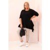 Dámské tričko Plus Size ART25196 (Velikost UNI, Barva Černá)