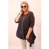 Dámské tričko Plus Size ART25196 (Velikost UNI, Barva Černá)