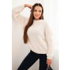 Svetr dámský z měkkého mohairu (Velikost UNI, Barva Béžová)