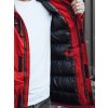 Pánská bunda parka zimní červená Dstreet TX2995 (Velikost S, Barva Červená)