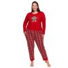 Dámské pyžamo Moraj PDD4100-013 (Velikost XL, Barva Červená)