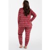 Zimní fleecové pyžamo Italian Fashion Islandia dl.r. dl.sp. (Velikost S, Barva Šedá)