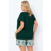 Dámské pyžamo Italian Fashion Florisa kr.r. kr.sp. (Velikost S, Barva Zelená)