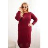 Dámské šaty PLUS1 Plus Size (Velikost UNI, Barva Šedá)