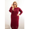 Dámské šaty PLUS1 Plus Size (Velikost UNI, Barva Šedá)