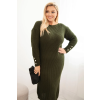 Dámské šaty PLUS1 Plus Size (Velikost UNI, Barva Šedá)