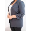 Dámská sako Plus Size bez zapínání (Velikost XL/XXL, Barva Fialová)