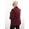 Dámská sako Plus Size bez zapínání (Velikost XL/XXL, Barva Fialová)