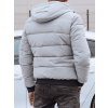 Pánská zimní bunda s kapucí Dstreet TX4838 (Velikost M/48, Barva Béžová)