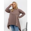 Dámská tunika Plus Size RV-TU-5042.09X RELEVANCE (Barva Šedá - tmavě, Velikost XL/2XL)