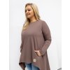 Dámská tunika Plus Size RV-TU-5042.09X RELEVANCE (Barva Šedá - tmavě, Velikost XL/2XL)