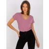 Tričko RV-TS-4832.19P BASIC FEEL GOOD (Barva Růžová - tmavě, Velikost M)