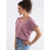 Tričko RV-TS-4832.19P BASIC FEEL GOOD (Barva Růžová - tmavě, Velikost M)