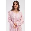 Dámská noční košile s dlouhým rukávem Julie (Barva Oranžová, Velikost 3XL)