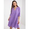 Šaty D73761M30214B Sublevel (Barva Fialová, Velikost S)