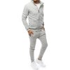 Pánská tepláková souprava světle šedá Dstreet AX0228 (Velikost M, Barva Šedá - světle)