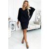 Numoco dámské šaty 402-5 (Velikost S/M, Barva Černá)
