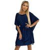 Numoco dámské šaty SOFIA 287-25 (Velikost 2XL/3XL, Barva Modrá)