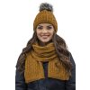 Čepice a šála Vivisence 7015Kmpl (Velikost UNI, Barva Žlutá)