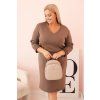 Dámské šaty Plus Size 21548 (Velikost UNI, Barva Červená)