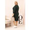 Dámské šaty Plus Size 21548 (Velikost UNI, Barva Červená)