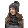 Komplet Vivisence 70100Kmpl čepice a šála (Velikost UNI, Barva Černá)