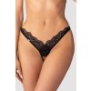 Obsessive Arrowel crotchless thong (Velikost 2XL/3XL, Barva Černá)