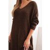 Dámské šaty Plus Size ART1819 (Velikost UNI, Barva Hnědá)