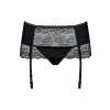 Podvazkový pás Obsessive Miamor garter belt (Velikost L/XL, Barva Černá)
