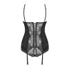 Korzet Obsessive Heartina corset (Velikost S/M, Barva Černá)
