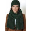 Komplet čepice a šála Vivisence 70112Kmpl (Velikost UNI, Barva Černá)