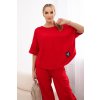 Dámská souprava Elie - mikina + tepláky (Velikost UNI, Barva Červená)