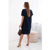 Šaty s kapsami a přívěskem námořnická modř (Velikost UNI, Barva Modrá - tmavě)