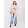 Dámský kabát IT-PL-20238.23 MODA ITALY (Barva Béžová, Velikost UNI)