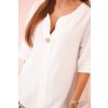 Dámská mušelínová košile Delilah s knoflíkem (Velikost UNI, Barva Béžová)