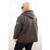 Dámská bunda Plus Size 5742 (Velikost UNI, Barva Bordó)
