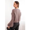 Svetr dámský z moheru s bufkovými rukávy fango (Velikost UNI, Barva Tělová)