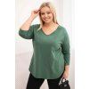 Dámské tričko Plus Size ART21152 (Velikost UNI, Barva Bílá)