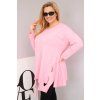 Dámská halenka Plus Size 68136 (Velikost UNI, Barva Modrá)