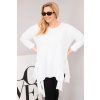 Dámská halenka Plus Size 68136 (Velikost UNI, Barva Modrá)