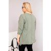 Dámská halenka Plus Size 68136 (Velikost UNI, Barva Modrá)