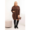 Dámské šaty Plus Size 1965 (Velikost UNI, Barva Hnědá)