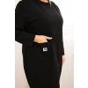 Dámské šaty Plus Size 1965 (Velikost UNI, Barva Černá)